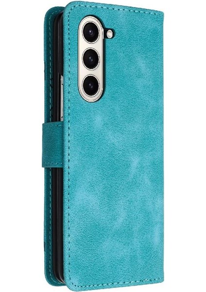 Samsung Galaxy Z Için Flip Case Kart ile Kat 6 Manyetik Kapak Pu Deri (Yurt Dışından)