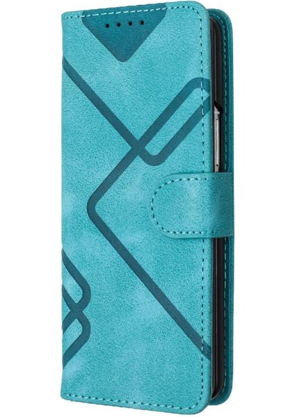 Samsung Galaxy Z Için Flip Case Kart ile Kat 6 Manyetik Kapak Pu Deri (Yurt Dışından)