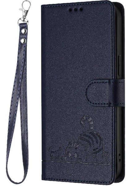 Tecno Camon 19 Pro 5g Kedi Rfıd Cüzdan Kapak Çevirin Kart Yuvası Tutucu (Yurt Dışından)