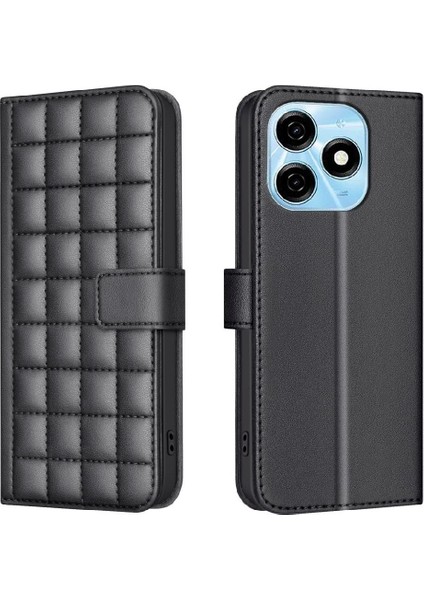 Tecno Spark 20 Kart Yuvaları Tutucu Cüzdan Iş Için Flip Case Basit Pu (Yurt Dışından)