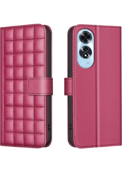 Oppo A60 4g Iş Basit Tarzı Pu Deri Koruyucu Kart Için Flip Case (Yurt Dışından)