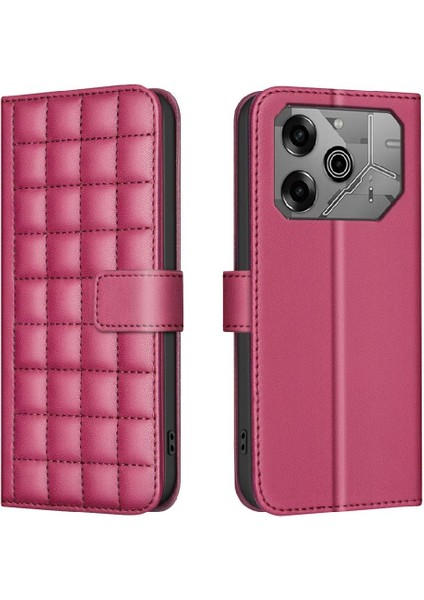 SZY Market Tecno Pova 6 Pu Deri Koruyucu Kart Yuvaları Tutucu Için Flip Case Basit (Yurt Dışından)