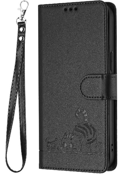 Tecno Pop 5c Için Kılıf Cüzdan Kapak Kapak Kedi Rfıd Kart Yuvası Tutucu Kickstand (Yurt Dışından)