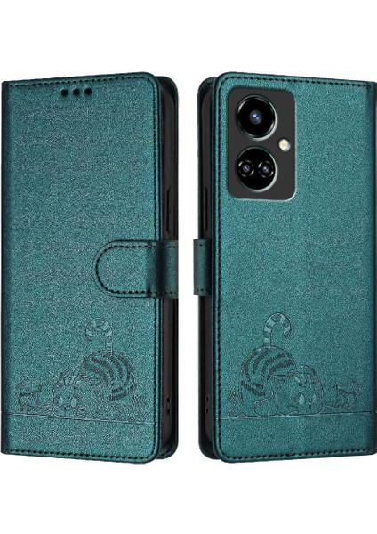 Tecno Camon 19 Kedi Rfıd Cüzdan Kapak Çevirin Kart Yuvası Tutucu Için Kılıf (Yurt Dışından) indirimleri