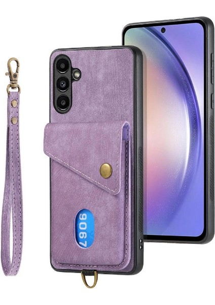 Samsung Galaxy A54 5g Premium Deri Kart Yuvası Manyetik Kapatma (Yurt Dışından) modelleri
