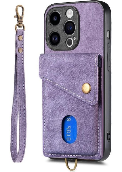 IPhone 15 Için Kılıf Pro Ayrılabilir Kordon Kart Yuvası Çok Fonksiyonlu (Yurt Dışından) modelleri