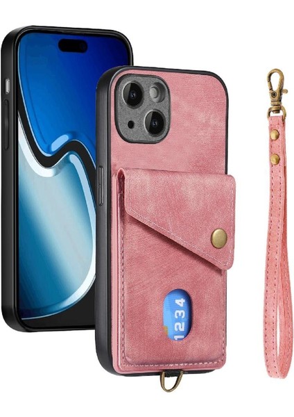 IPhone 15 Için Kılıf Artı Manyetik Kapatma Çok Fonksiyonlu Kart Yuvası Prim (Yurt Dışından) modelleri