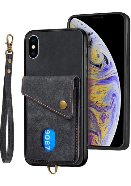 IPhone X/xs Kart Yuvası Çok Fonksiyonlu Ayrılabilir Kordon Prim (Yurt Dışından)