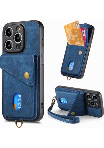 IPhone 14 Için Kılıf Pro Çok Fonksiyonlu Manyetik Kapatma Premium Deri (Yurt Dışından) modelleri