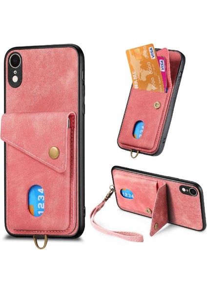 IPhone Xr Kart Yuvası Ayrılabilir Kordon Manyetik Kapatma Prim (Yurt Dışından)