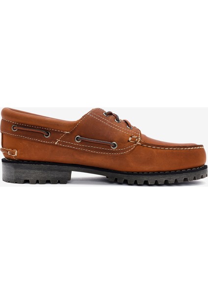 Erkek Medium Orange Full Grain Tekne Ayakkabısı