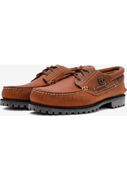 Erkek Medium Orange Full Grain Tekne Ayakkabısı
