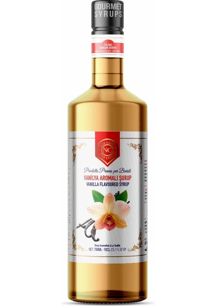 Nish Kahve Nish Vanilya Aromalı Şurup 700 ml - Cam Şişe