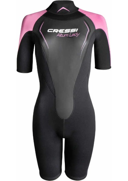 Altum Lady Shorty Yüzme Elbisesi Black - Pınk-3mm - S fiyatları