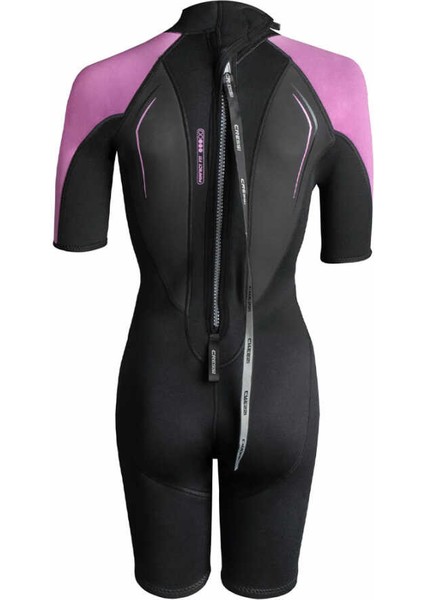 Altum Lady Shorty Yüzme Elbisesi Black - Pınk-3mm - S modelleri