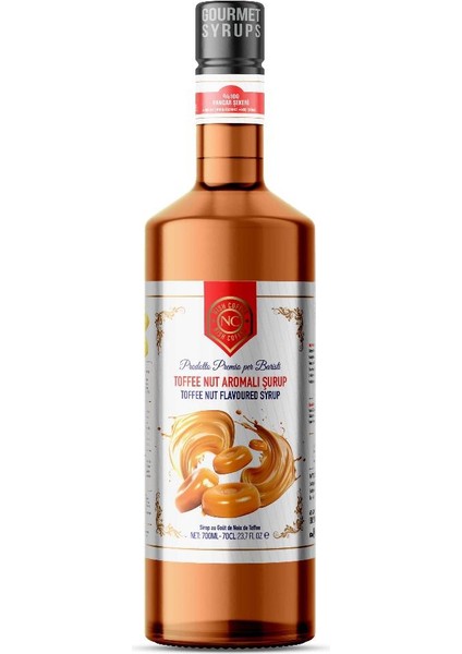 Nish Kahve Nish Toffee Nut Aromalı Şurup 700 ml - Cam Şişe