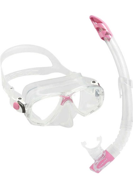 Marea Maske Gamma Şnorkel Seti Clear-Pınk