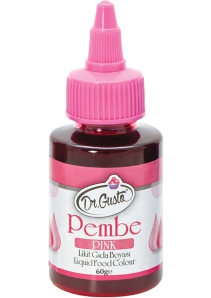 Su Bazlı Sıvı Gıda Boyası 60gr - Pembe
