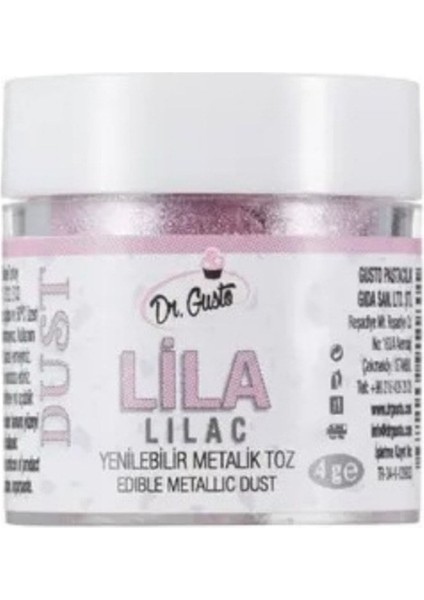 Yenilebilir Metalik Toz Lila Gıda Boyası 4 gr