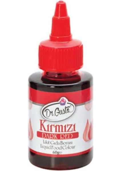 Su Bazlı Kırmızı Likit (Sıvı) Boya 60 ml
