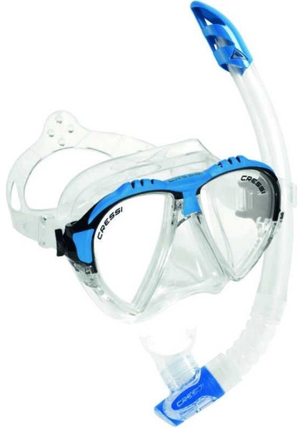 Matrix Maske Gamma Şnorkel Seti Clear-Blue