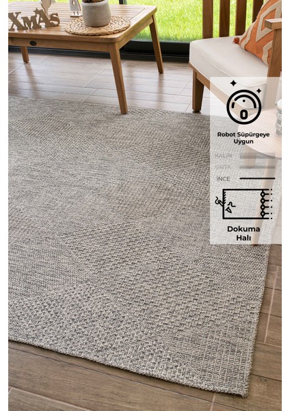 Rusticana 3104 Naturel Jüt Halı Modern Örme Kilim120x180