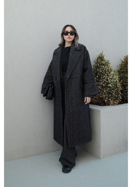 Siyah Balıksırtı Desenli Kaban modelleri