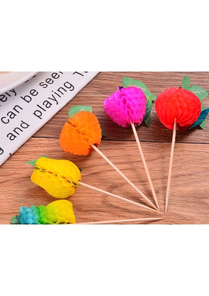 Renkli Meyveli Kürdan 100 adet/paket fiyatları