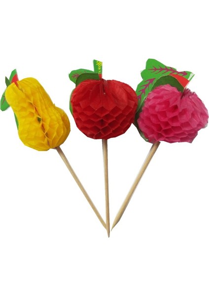 Renkli Meyveli Kürdan 100 adet/paket modelleri