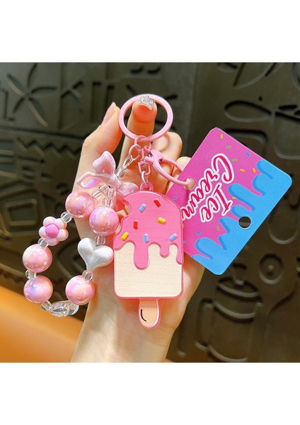 Yeni Dondurma Çanta Anahtarlığı Dekorasyon Kolye Hediye (Yurt Dışından)
