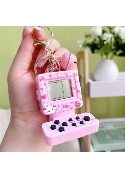 Mini Elde Kullanılır Oyun Konsolu Çanta Anahtarlığı Dekorasyon Kolye Hediye (Yurt Dışından)