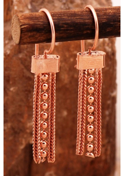 Hasır Elişi Rose Gümüş Küpe 7006 fiyatları