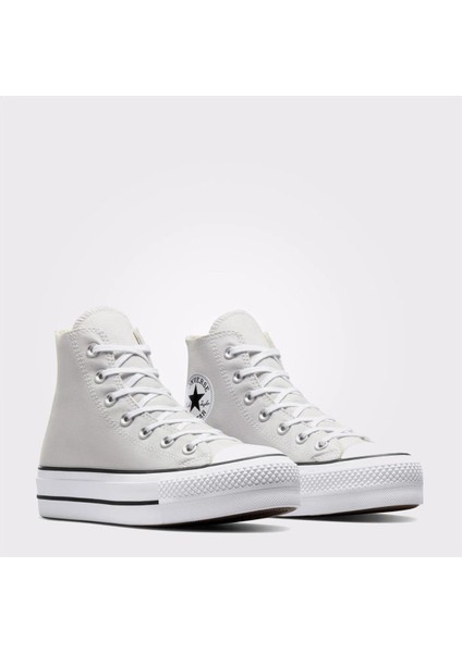 Chuck Taylor All Star Lift Platform Canvas A08287C Kadın Gri Günlük Sneaker Ayakkabı