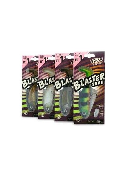 Blaster Shad 130MM 38GR Silikon Yem Fire Tiger