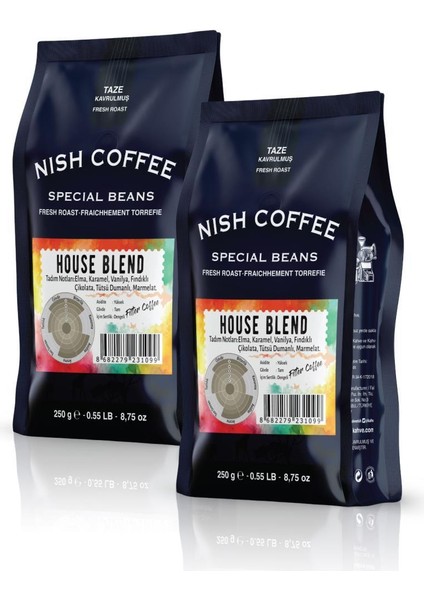 Nish Filtre Kahve House Blend 2 x 250 gr