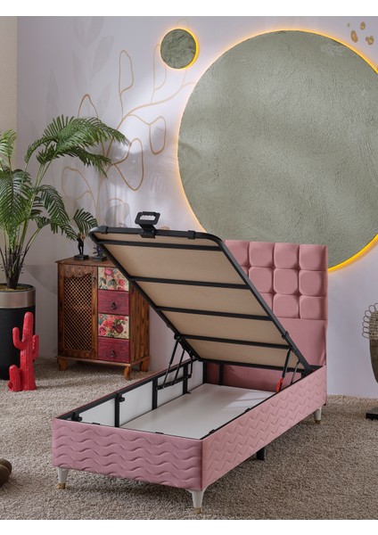 Bengü 3Lü Tek Ki̇şi̇li̇k Set ( Baza+Başlık+Yatak ) 90x190cm modelleri