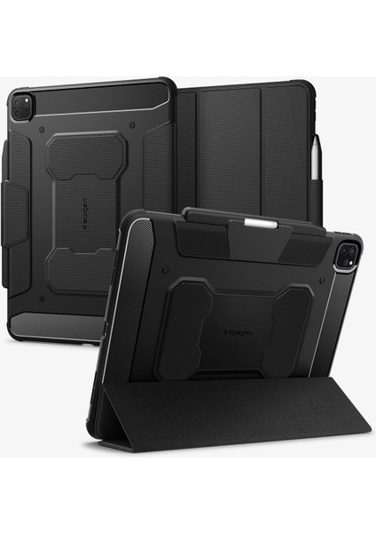 iPad Pro 13" (2024) Kılıf Rugged Armor Pro Black - ACS07007