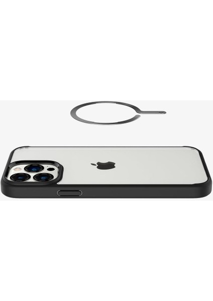 iPhone için MagSafe Özelliği Kazandırma Aparatı Metal Ring Plate MagFit Black - ACP03803