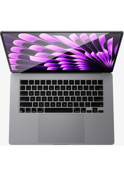 MacBook Air 15" M2 (2023) ile Uyumlu Cam Ekran Koruyucu Glas.tR Slim HD - AGL06950