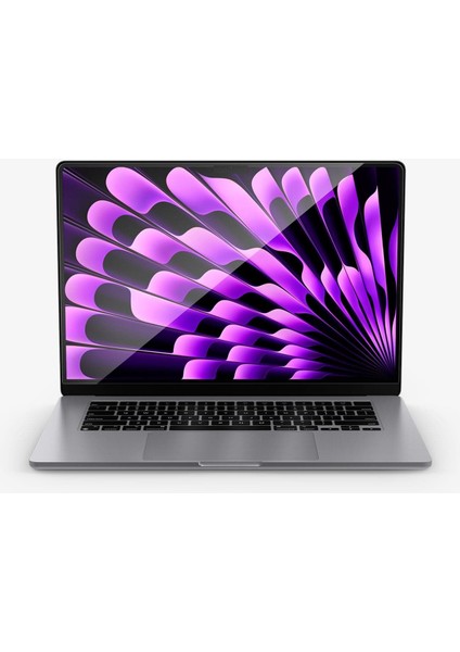 MacBook Air 15" M2 (2023) ile Uyumlu Cam Ekran Koruyucu Glas.tR Slim HD - AGL06950