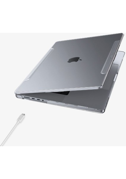 MacBook Pro 16" M3 (2023) / M2 (2023) / M1 (2021) Kılıf Thin Fit Crystal Clear - ACS04210