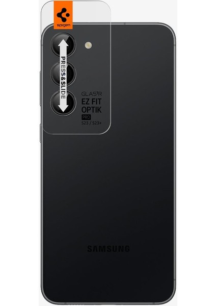 Galaxy S23 Plus / S23 Kamera Lens Camı Koruyucu Glas.tR EZ Fit Optik Pro (2 Adet) Black - AGL05962 fiyatları