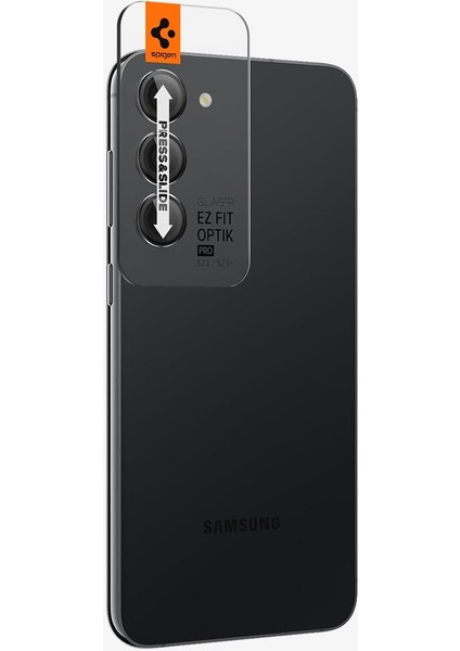 Galaxy S23 Plus / S23 Kamera Lens Camı Koruyucu Glas.tR EZ Fit Optik Pro (2 Adet) Black - AGL05962 modelleri