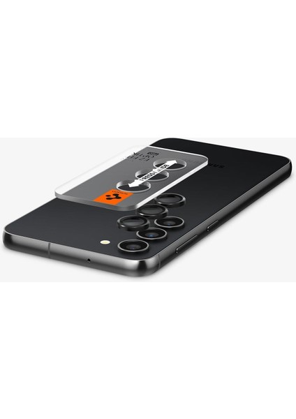 Galaxy S23 Plus / S23 Kamera Lens Camı Koruyucu Glas.tR EZ Fit Optik Pro (2 Adet) Black - AGL05962