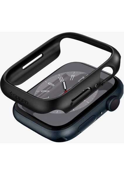 Apple Watch 41mm (Seri 9/8/7) Kılıf Thin Fit Black - ACS04184