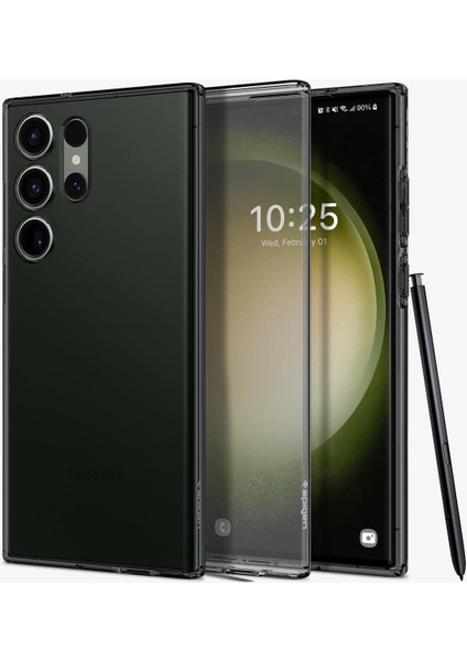 Galaxy S23 Ultra Kılıf Liquid Crystal 4 Tarafı Tam Koruma Space Crystal - ACS05611