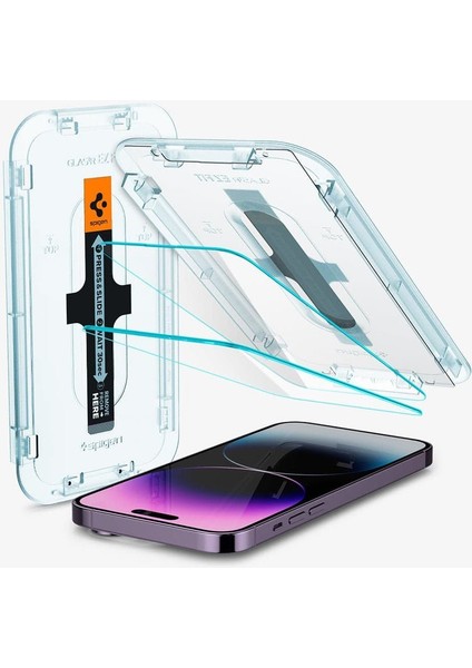 iPhone 14 Pro Max Cam Ekran Koruyucu Kolay Kurulum GLAS.tR EZ Fit Slim HD (2 Adet) - AGL05202