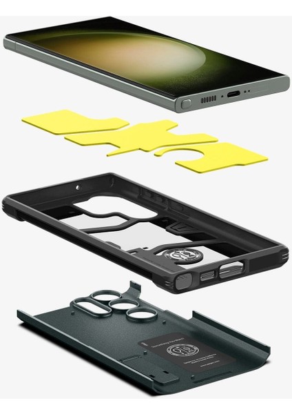 Galaxy S23 Ultra Kılıf Tough Armor Abyss Green - ACS05625