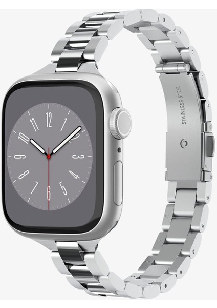 Apple Watch 42mm Seri 10 - 41mm Seri 9/8/7 - 40mm Seri SE2/SE/6/5/4 Kordon Kayış Band Modern Fit Silver - AMP06357 fiyatları