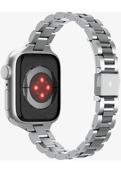 Apple Watch 42mm Seri 10 - 41mm Seri 9/8/7 - 40mm Seri SE2/SE/6/5/4 Kordon Kayış Band Modern Fit Silver - AMP06357 modelleri